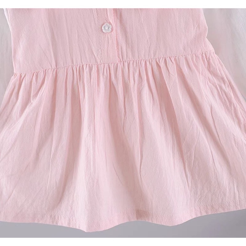 Dress anak cewek 6 Bulan-1 Tahun / Pakaian dress bayi perempuan / Dress two rabbit collar ear / Grosir baju anak import