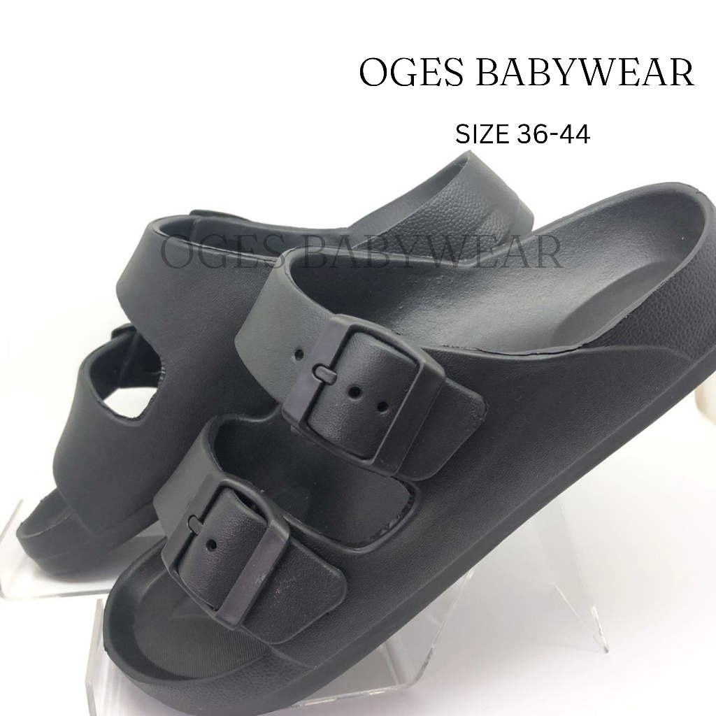 OGES - Sandal Sendal Pria Wanita Strap 2 Slip On Size 36-44