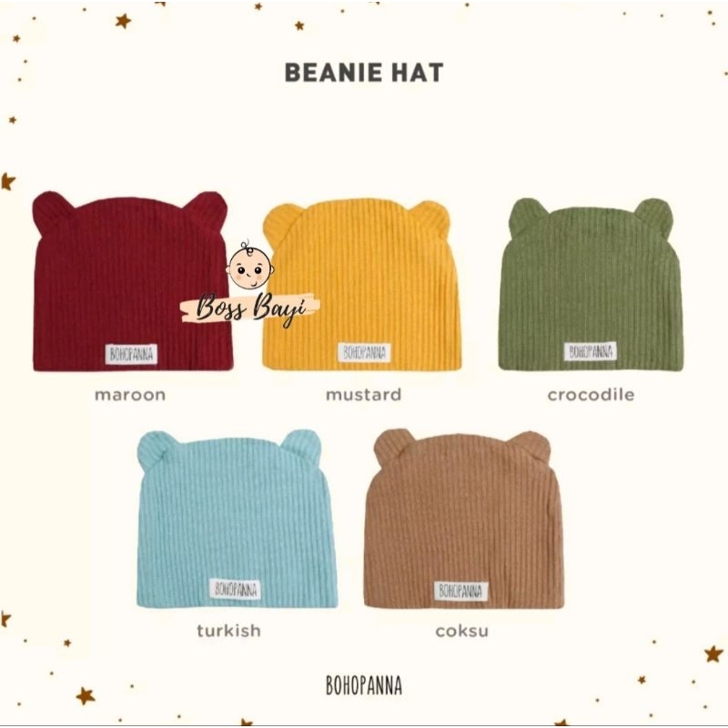 BOHOPANNA - Beanie Hat (Topi Bayi)