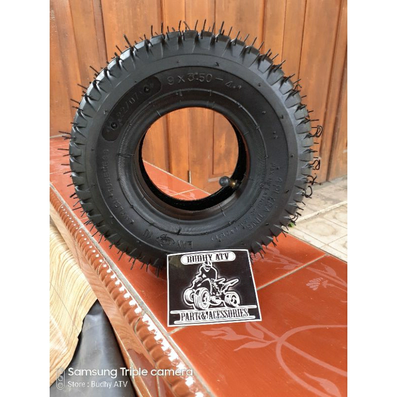 ban mini atv ring 4 luar dalam ukuran 9x350-4