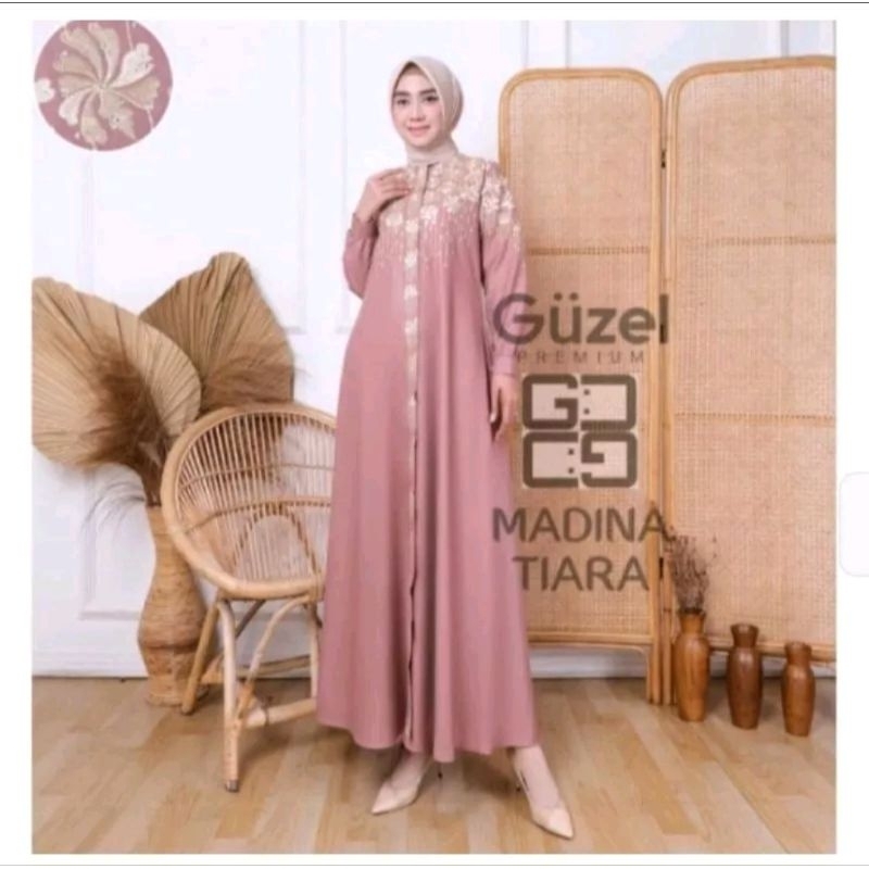 Gamis Madina Tiara - Gamis Wanita - Dress Muslimah - Gamis Motif - Gamis Guzel Premium - Gamis Wanit