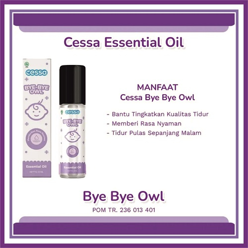 CESSA | CESSA BABY BYE BYE OWL | NATURAL ESSENTIAL OIL DEEP SLEEP | TIDUR NYENYAK SEPANJANG MALAM