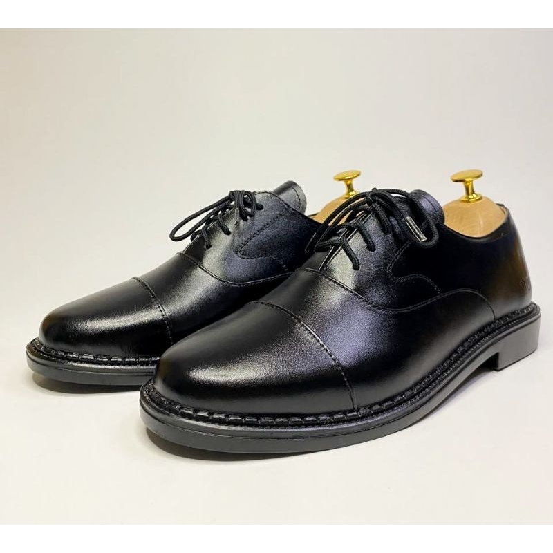 BARBATOS Sepatu Oxford Formal Pantofel Kulit Asli Pria