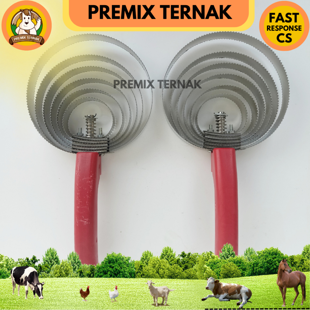 SISIR HEWAN BULAT - Pembersih bulu kuda sapi domba kambing etawa horse hair comb