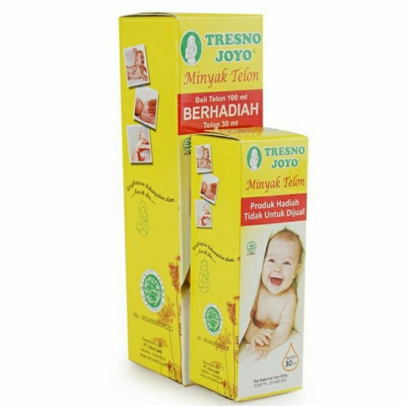 Tresno Joyo Telon Oil 100ml  Free 30ml | Minyak Telon Bayi Tresno Joyo