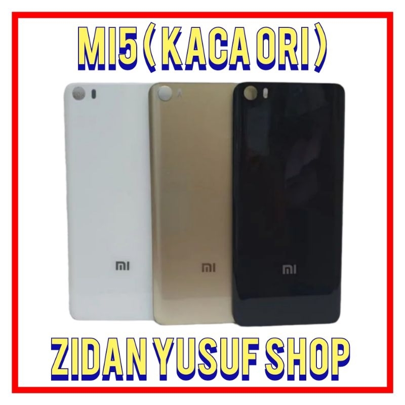 BACKDOOR BACK COVER KESING CASING HOUSING XIAOMI MI5 BAHAN KACA ORIGINAL