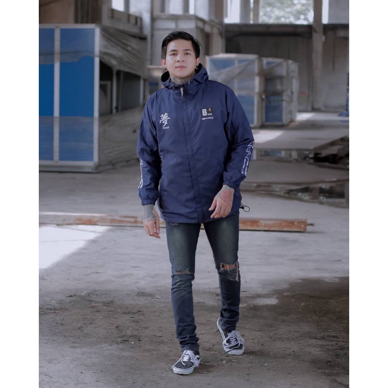 Jaket Casual The Bojiel Od Dreams Navy Jaket Outdoor Jaket Windbreakers