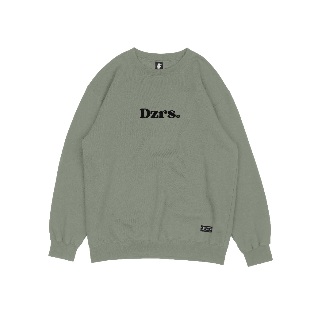 DEZIROSE Basic Sweater Crewneck Font Simpel (Sablon) Size M-XXL ( Pria &amp; Wanita )