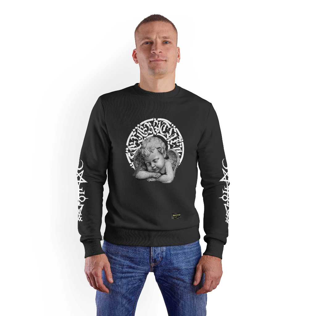 DEZIROSE - Crewneck Escultura Sweater Pria Distro Fleece Tebal Premium Size M-XXL