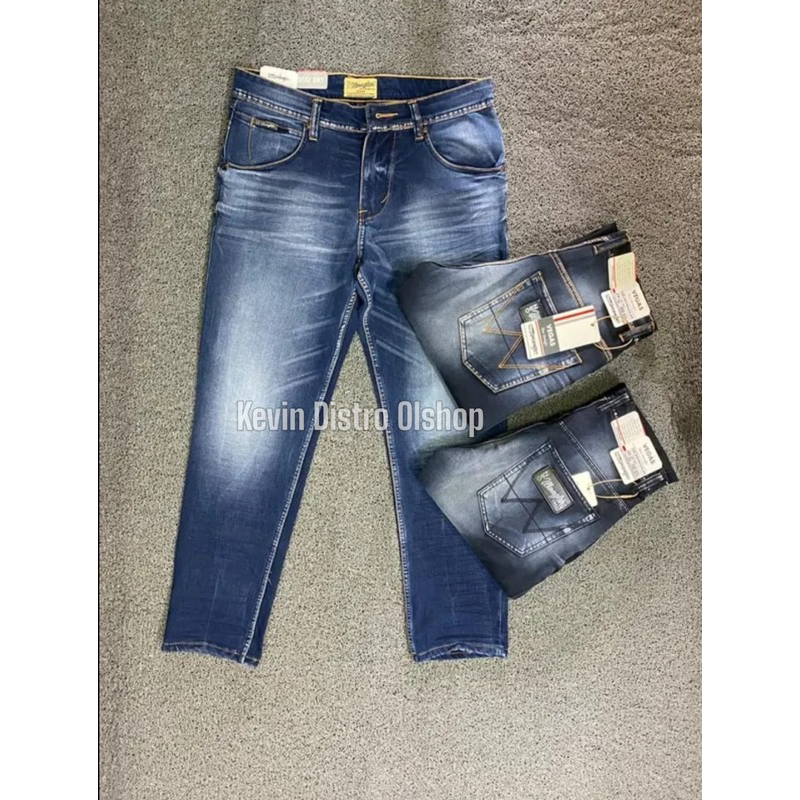 Celana Jeans Wangler Vegas Original Celana Jeans Panjang Pria Asli Celana Jeans Karet Celana Jeans W