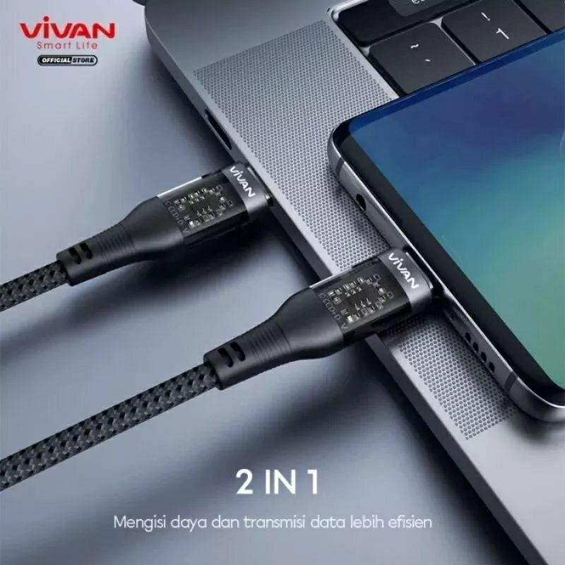 Kabel Data Vivan Explore CL PD QC 27W Kabel Data Type C To Lightning iPhone ORIGINAL