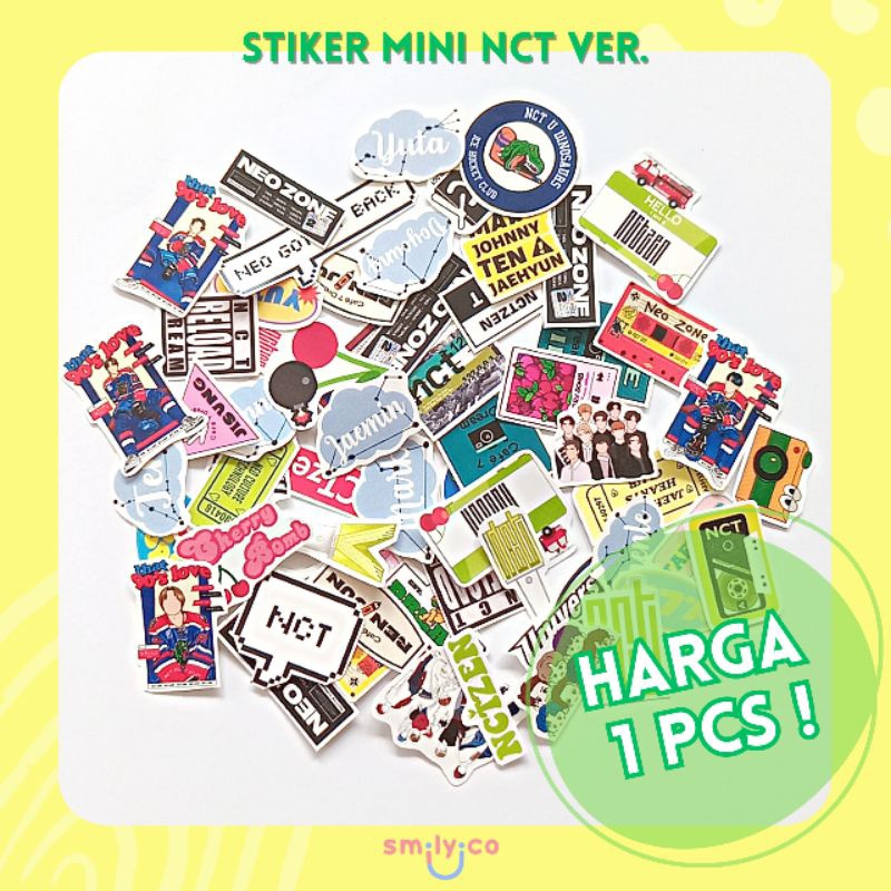 Stiker Mini KPOP NCT NCT DREAM Bahan Vinyl Glossy Waterproof - Stiker Kpop Ukuran Kecil Glossy