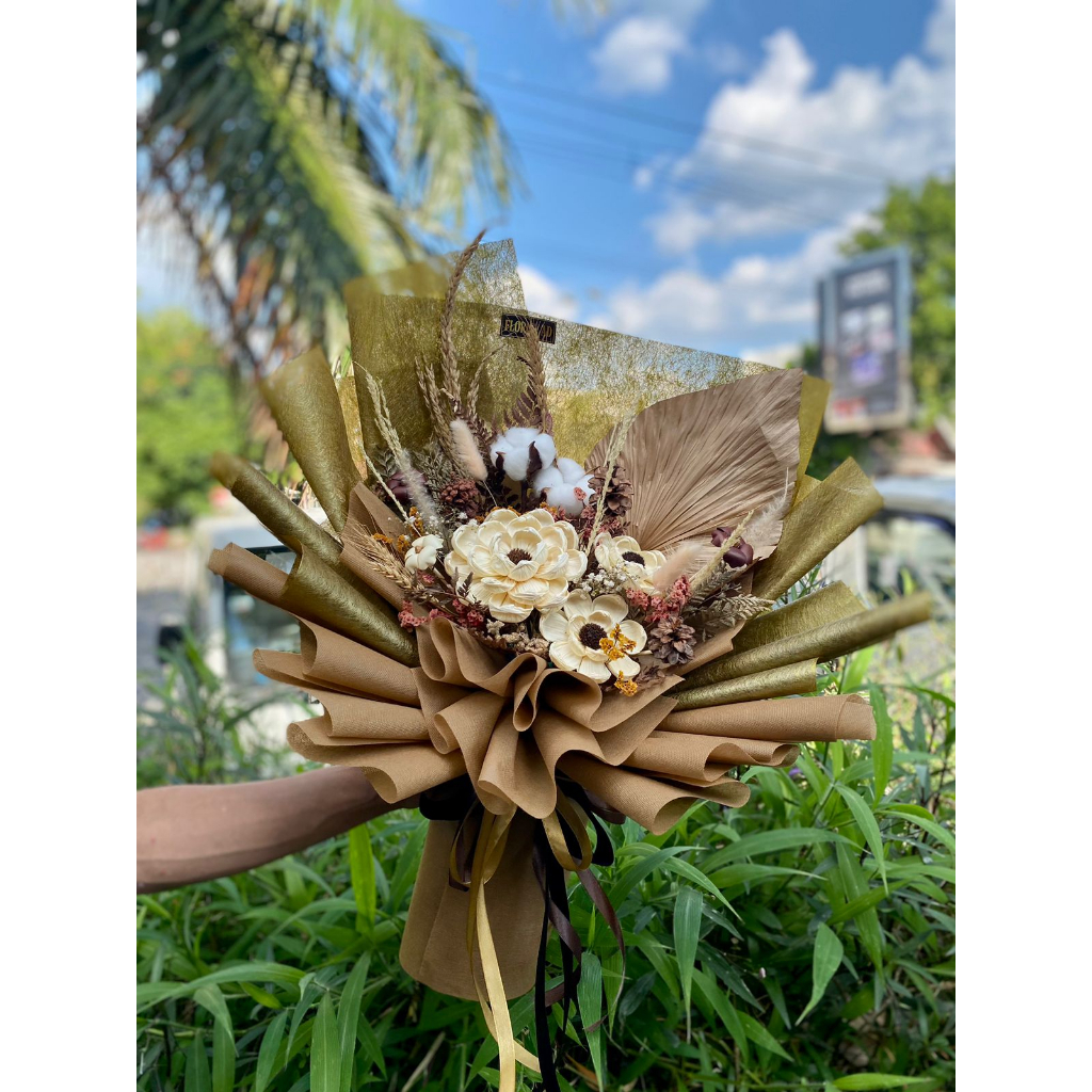 Buket Bunga Kering Besar Murah Bagus Dried Flowers Bouquet