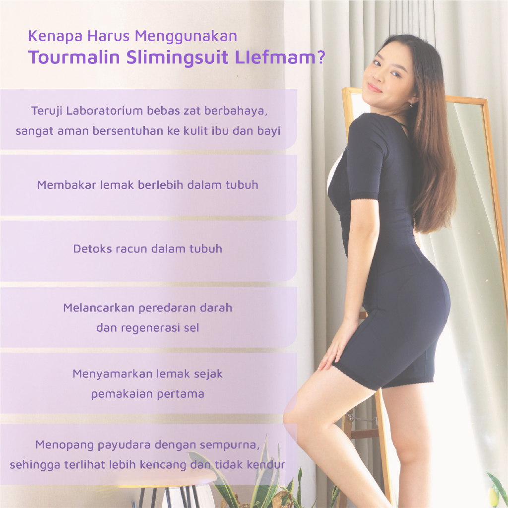 Liefmam Tourmaline Slimming Suit - Solusi Ramping Menyeluruh Dengan Tourmaline Technology Yang Menyehatkan