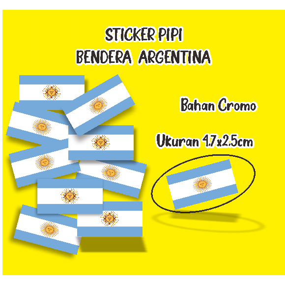 

Stiker Pipi Bendera Argentina Sticker Pipi Bendera 24 pcs dan 48 pcs