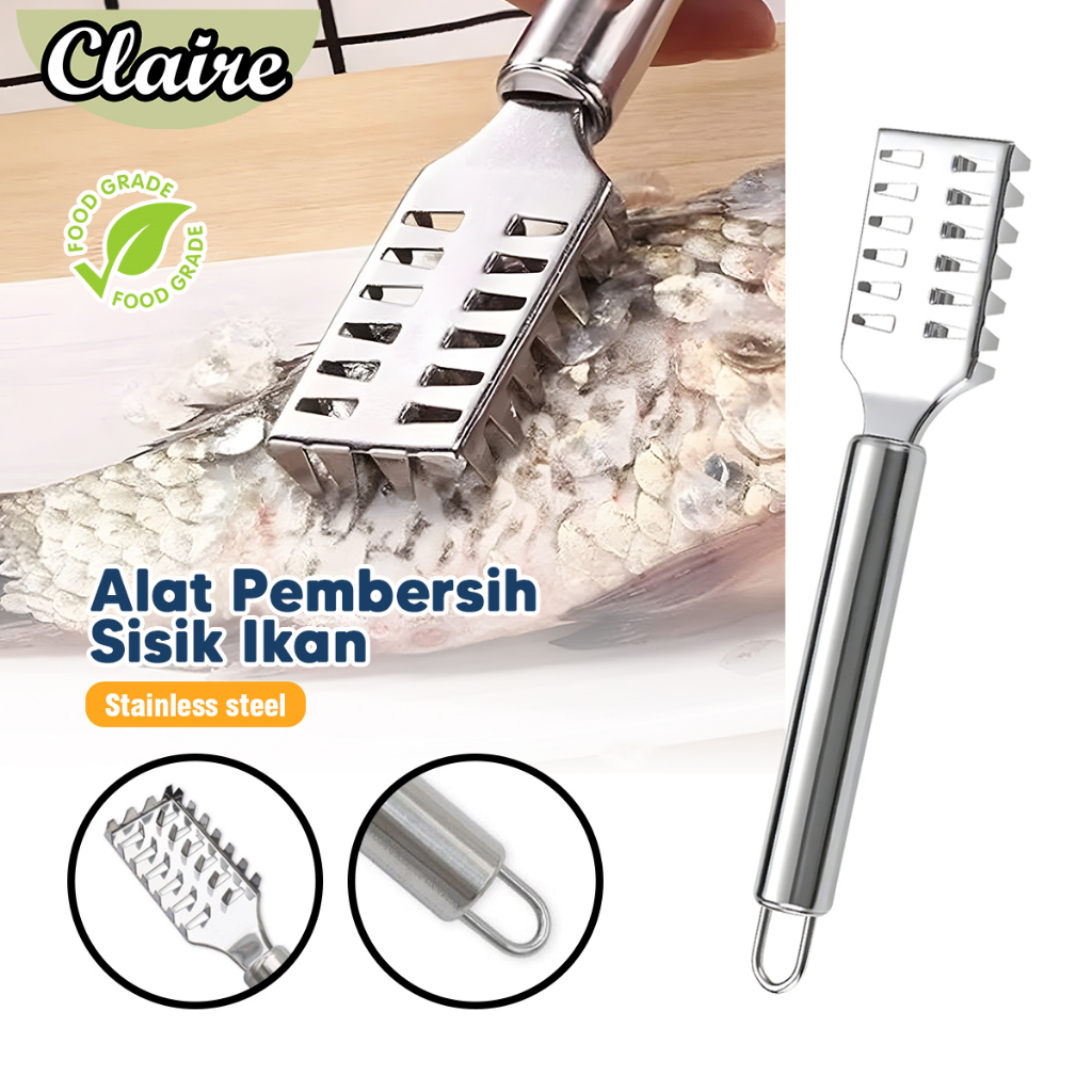 Pembersih Sisik Ikan Stainless Alat Serut Sisik Ikan