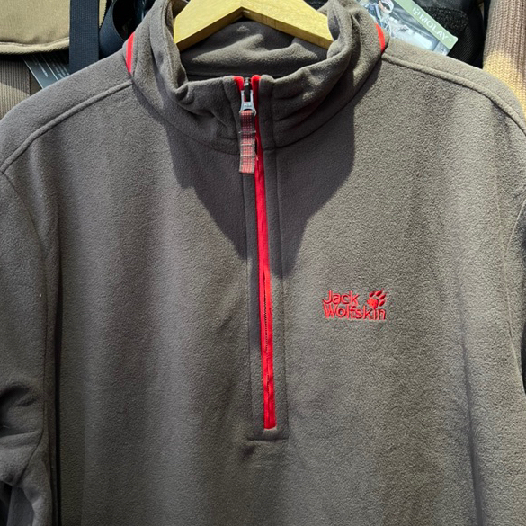 jaket Jack Wolfskin polar inner Original coklat  Fleece Lizard outdoor gunung outdoor trecking water