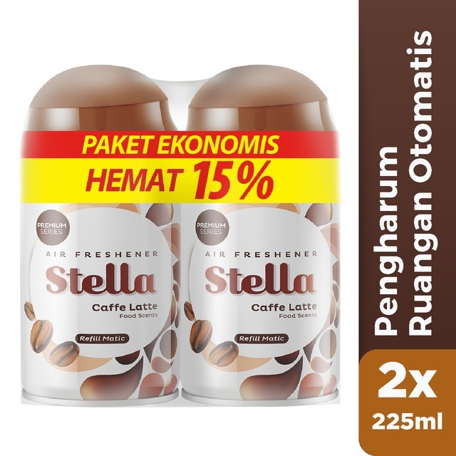 (Isi 2 Pcs) Stella Air Freshener Refill Matic - 225ml Paket Hemat isi 2