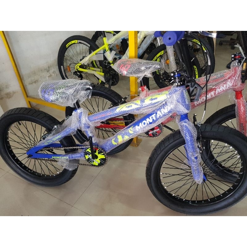 Sepeda BMX 20 inch MONTANA ( BAN JUMBO 3.0 ) ( BIRU / BLUE )