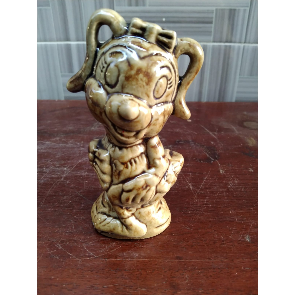 Patung Keramik Mini Mouse Kuno Jadul Antik