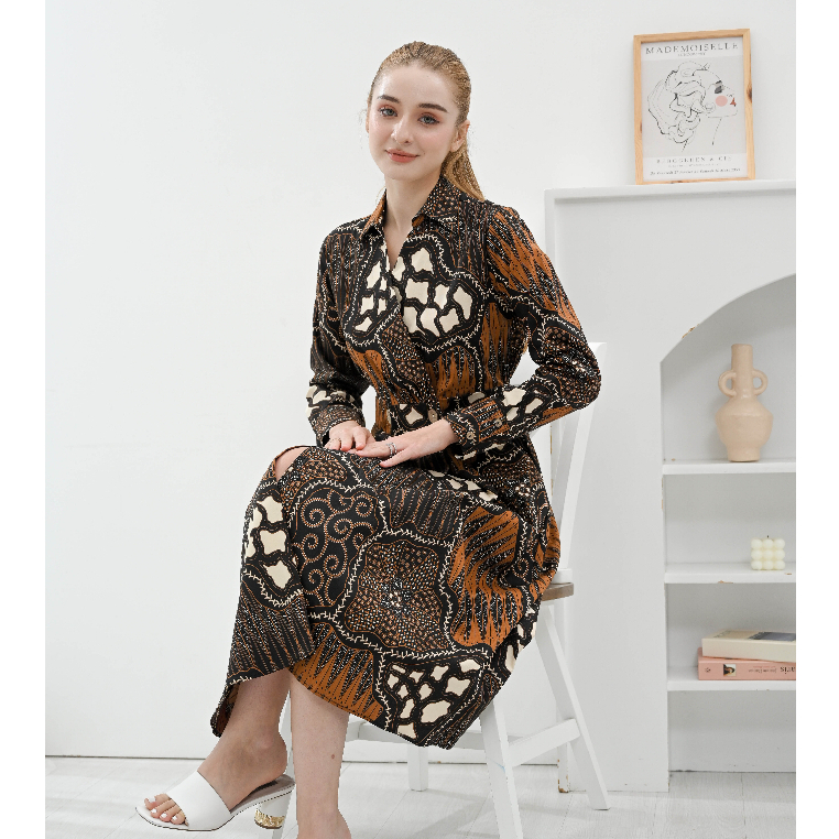 Dress Batik 315 ALI / Dress Batik Wanita Modern