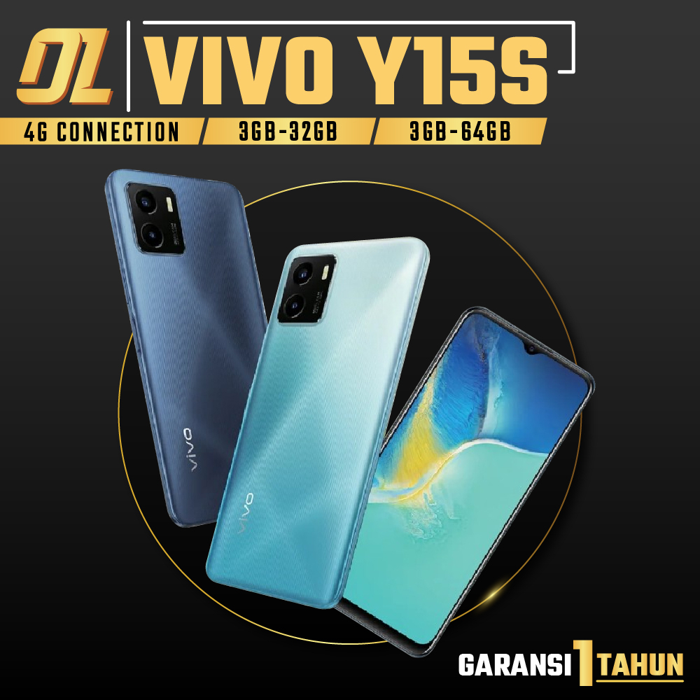 Vivo Y15S 3/32 3/64 GB RAM 3 ROM 32GB 64GB Handphone Hp Smartphone Android Original Murah Garansi Resmi