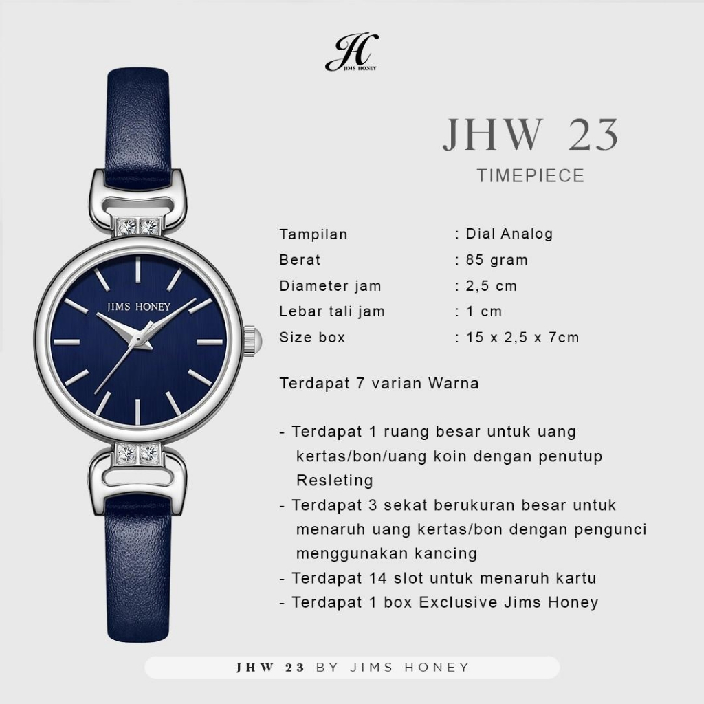 Jims Honey Jam JHW 23 Jam Tangan Wanita Fashionable Murah Import JH