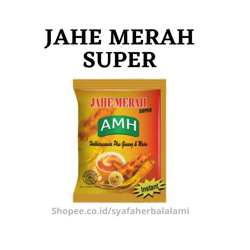 

AMANAH - Jahe Merah Super AMH Amanah Isi 12 Renceng