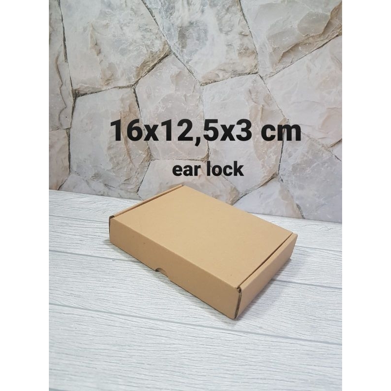 

Kardus Box 16x12,5x3 cm Karton DieCut EarLock