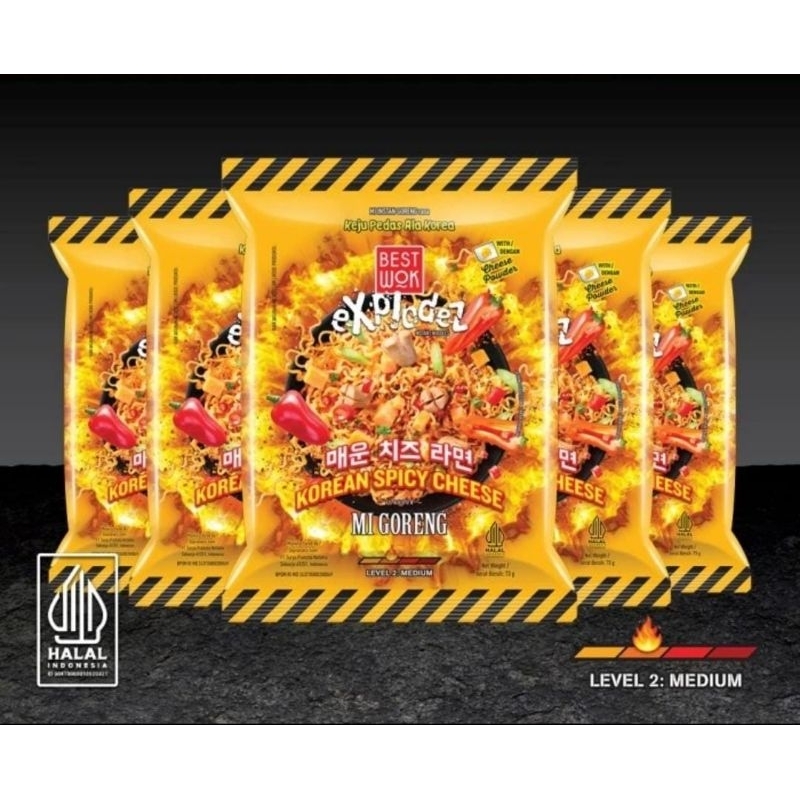 Best Wok Mie Goreng Original Xtra Hot Spicy Korean Spicy Cheese