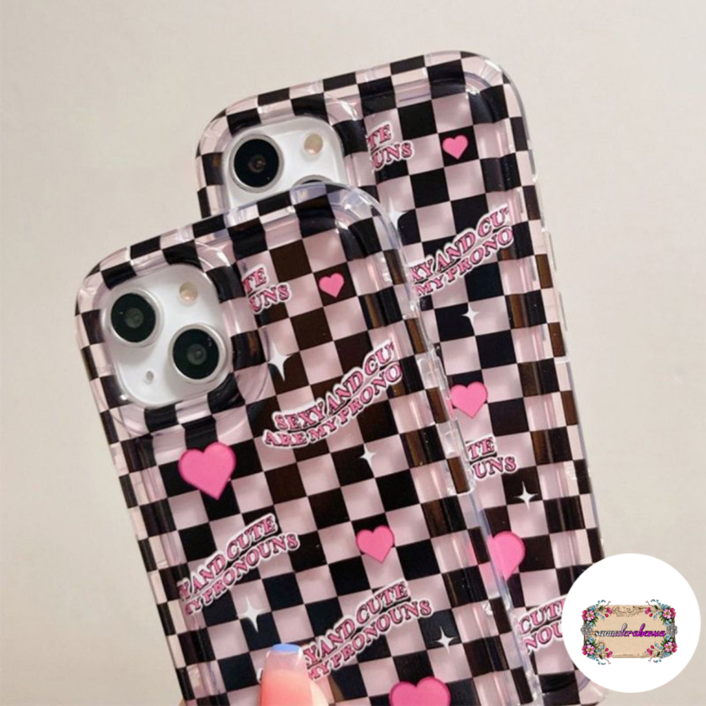 SS824 SOFTCASE AIR BAG LOVE GRID FOR XIAOMI REDMI REDMI NOTE 7 8 9 10 10S 10 PRO 4G 11 11S 11 PRO 12 4G POCO M3 M5S M5 M4 X3 X3 PRO X3 NFC SB5546