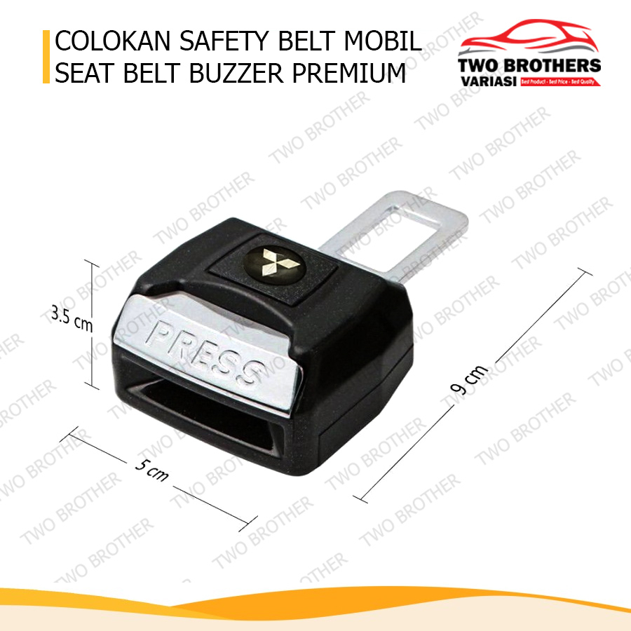 COLOKAN SAFETY BELT MOBIL / SEAT BELT BUZZER LOGO MITSUBISHI