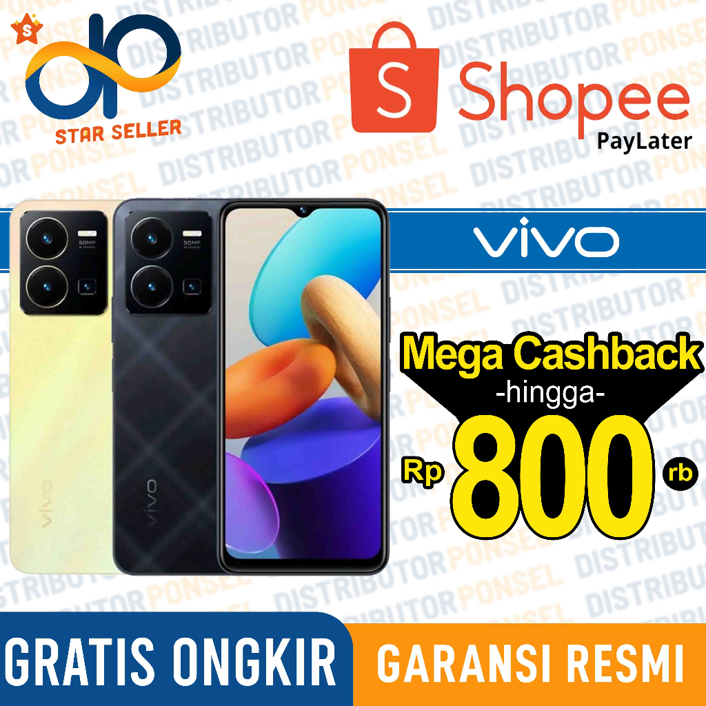 Vivo Y35 8/128 GB ( RAM 8GB + 8GB Extend ) Garansi Resmi Y 35 + Vivo Y15s 3/64GB 3/32GB Not Vivo Y21A Y21S Y33S