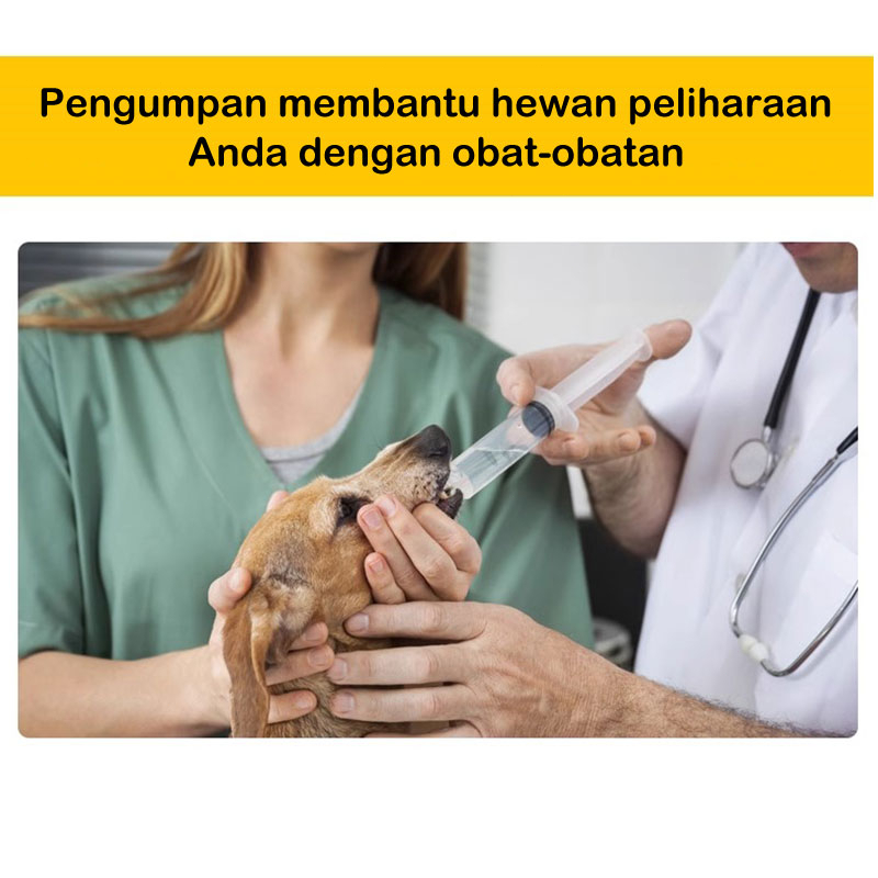 Suntikan Kucing Tanpa Jarum 1ml/3ml/5ml Alat Bantu Minum Obat Vitamin Makan Susu Bubur Hewan Kelinci Hamster Anjing