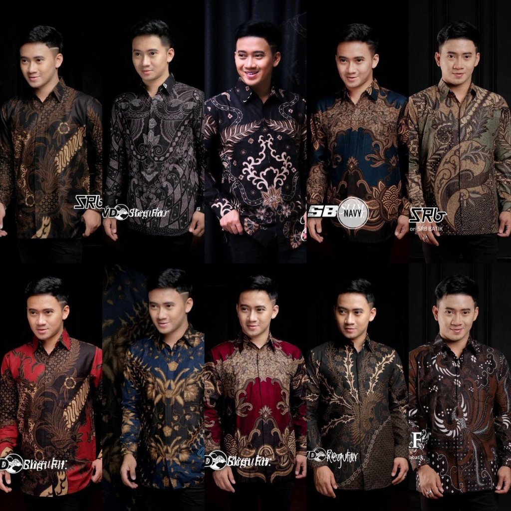 Batikid - Kemeja Batik Pria - Atasan Lengan Panjang - Seragam Kerja Cowok - Batik Kantoran