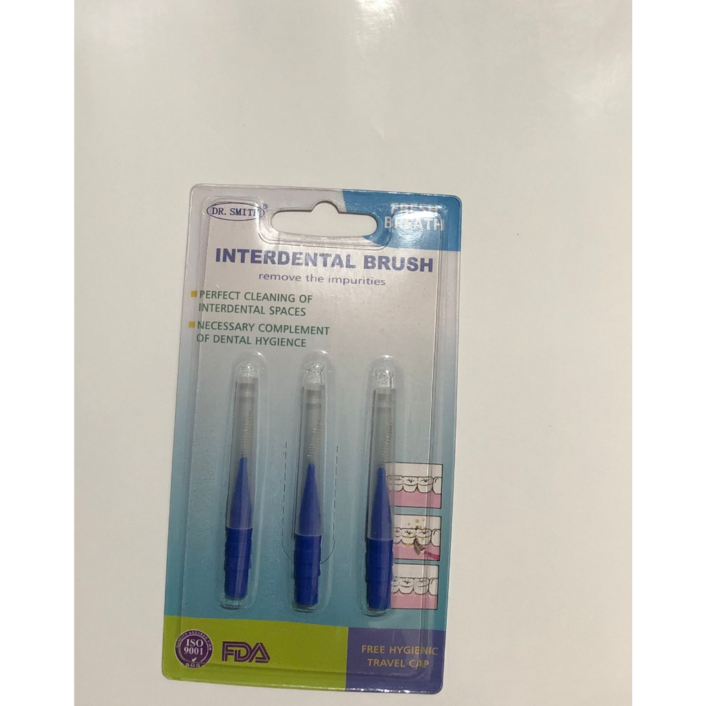 Sikat gigi behel interdental/ interdental brush pakai tutup isi 3pcs