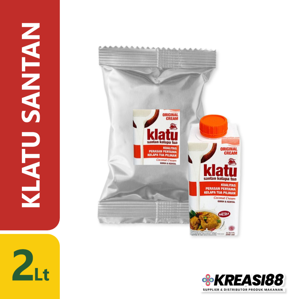 

KLATU Santan 2lt Kemasan Horeca Lebih Hemat