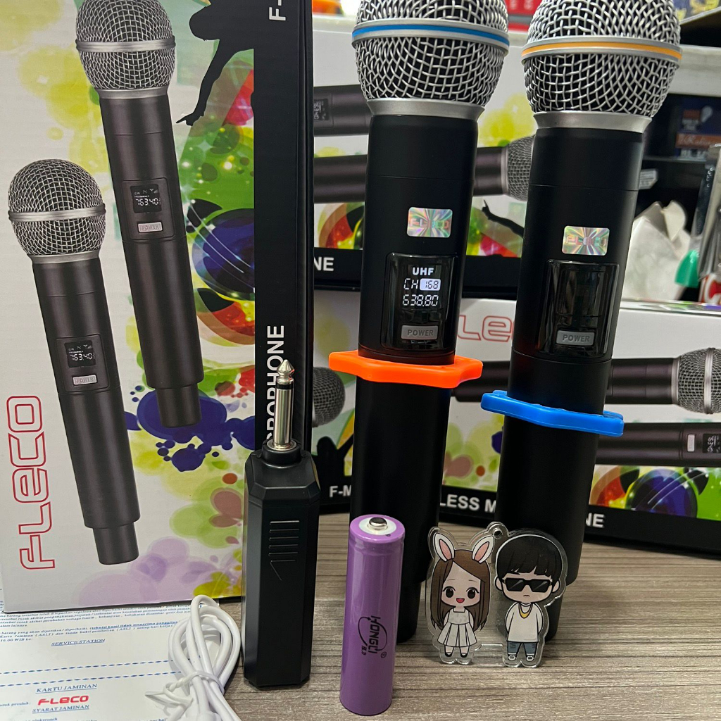 Mic Warles Fleco F-M16 / WIRELESS MICROPHONE DOBEL MIC