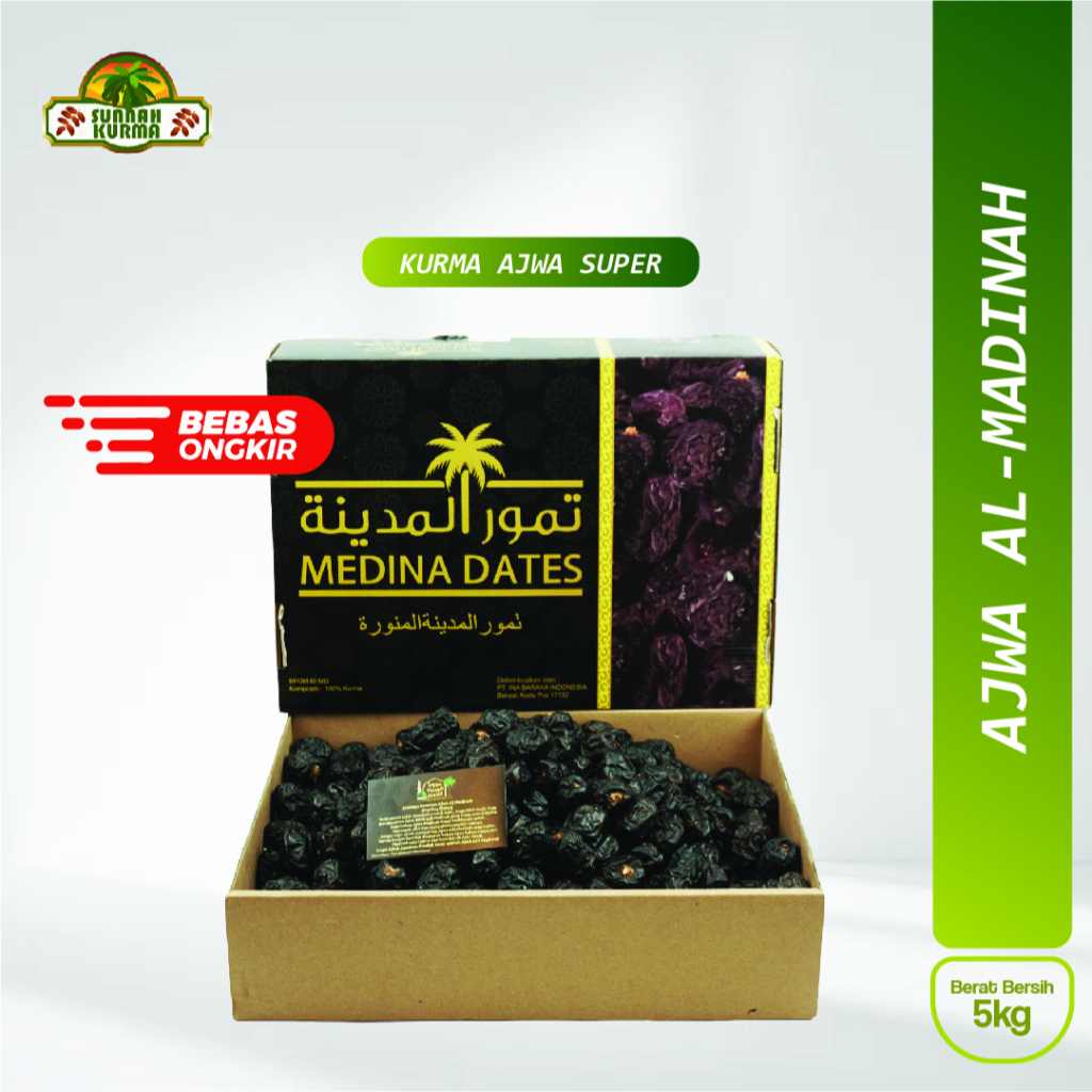

KURMA AJWA AL-MADINAH SUPER 5 Kg