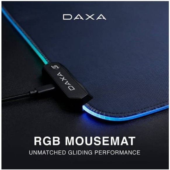 Rexus Daxa Mats Pro RGB Gaming Mousepad Cordura Fabric Clot Mouse Pad