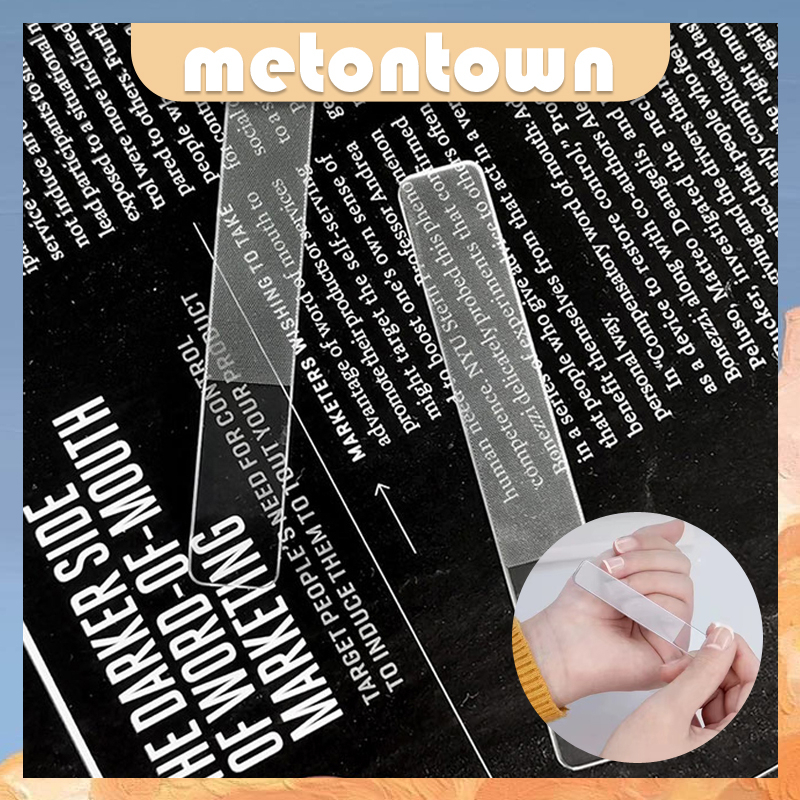 Kikir Kuku Pengkilap Kuku Manicure Pedicure Penghalus Kuku Bahan Kaca Nano Glass