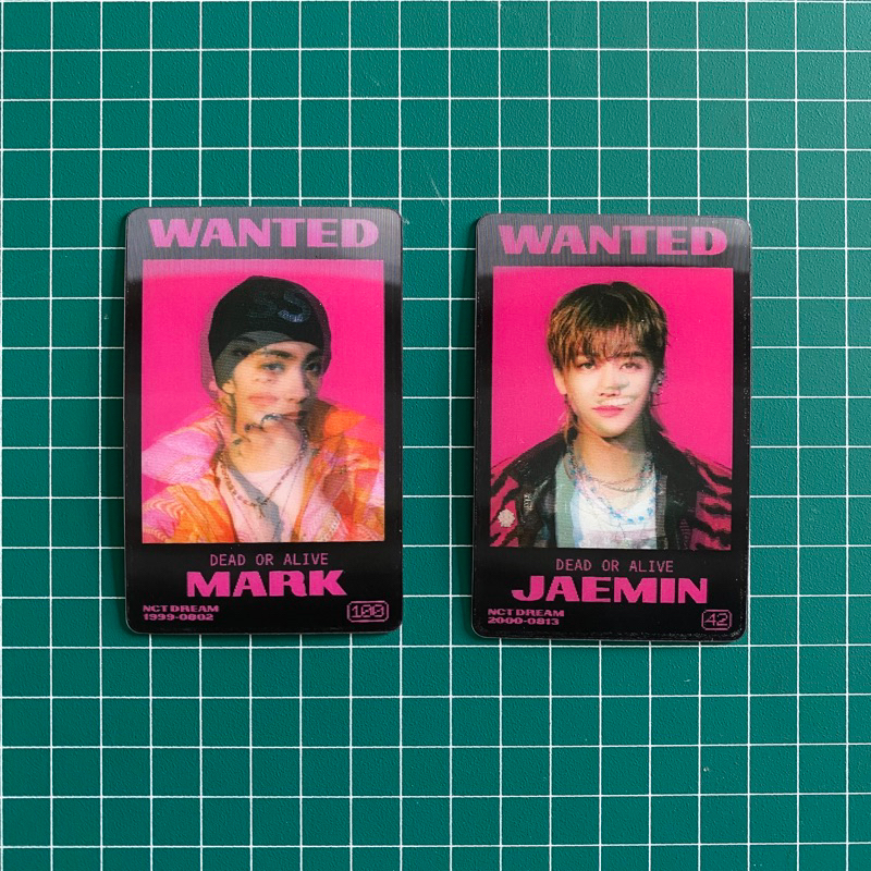 NCT DREAM MARK & JAEMIN LENTI CARD GLITCH MODE PHOTOCARD PC SCRATCH VER