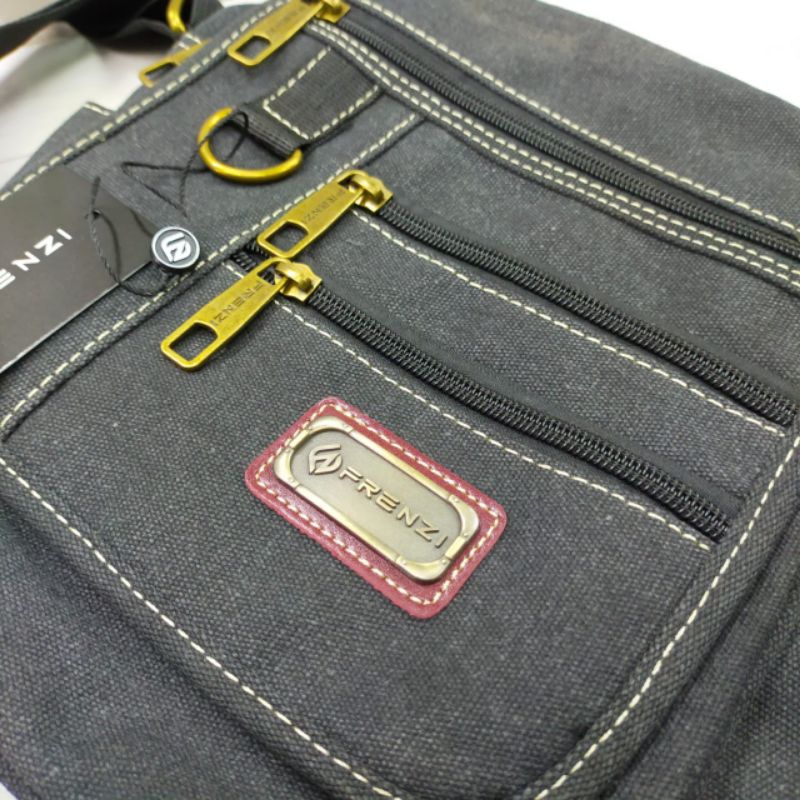 Tas selempang pria kanvas Tas selempang pria import