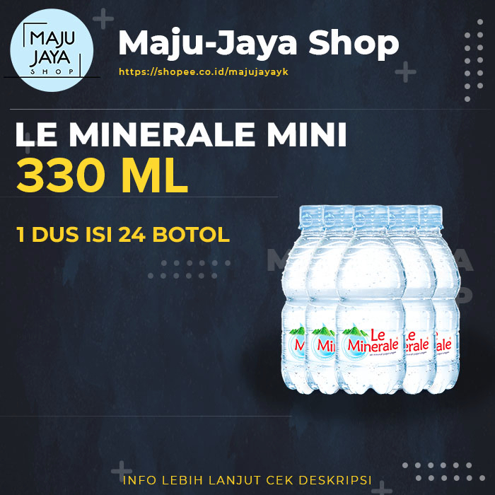 

Le Minerale Air Mineral 330ml (1 Dus isi 24 botol)