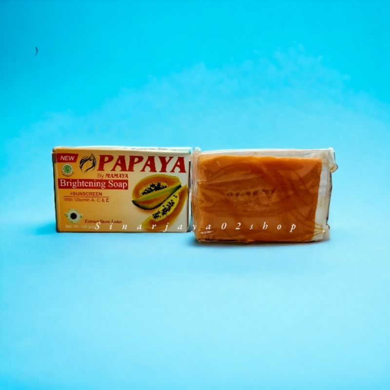 SABUN PAPAYA BY MAMAYA BRIGHTENING SOAP BPOM 135GR