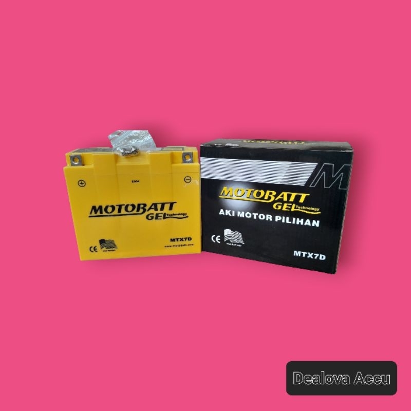 Aki MOTOBATT MTX7D untuk motor Tiger, Scorpio, Nouvo
