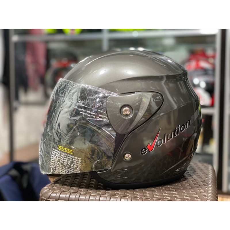 Helm RGV Evolution Abu Glossy SNI