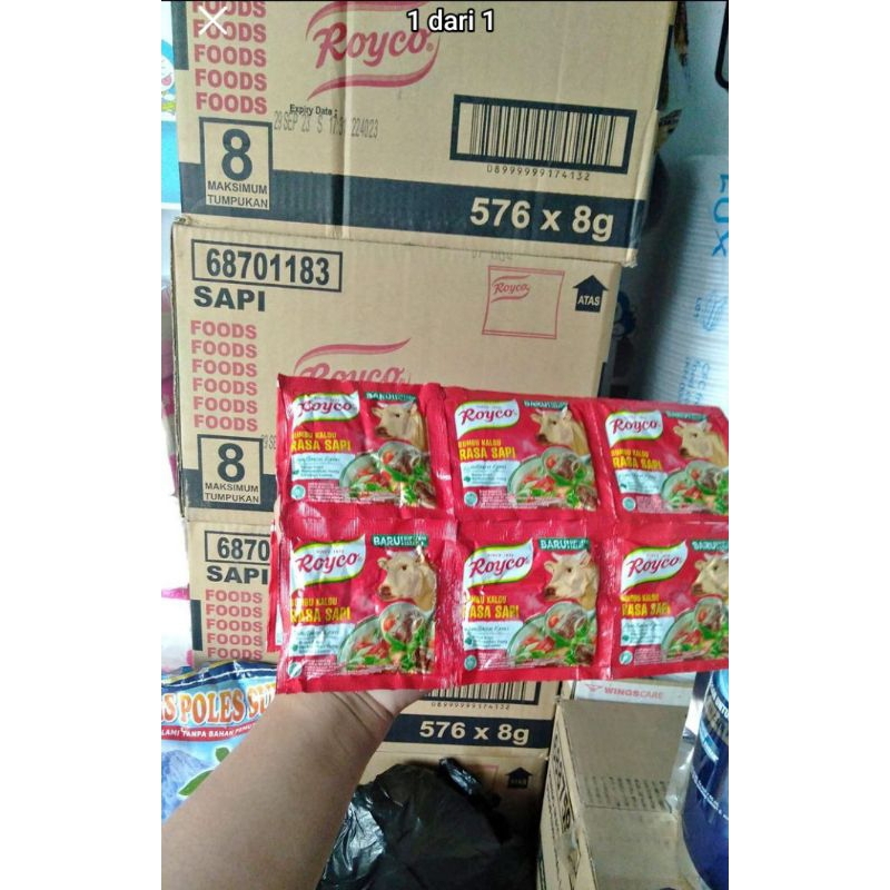 

ROYCO Sapi Bumbu Penyedap 9gr Renceng(isi 12pcs)