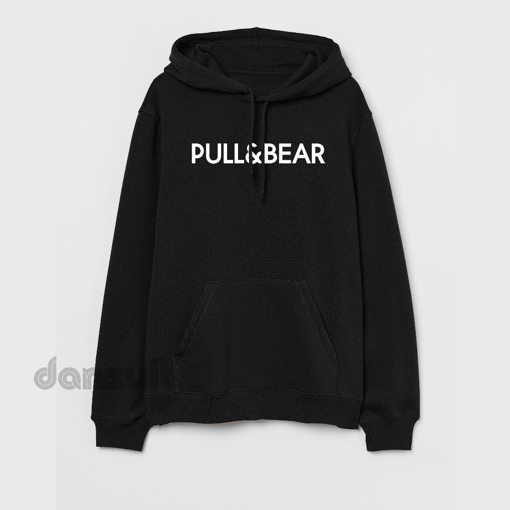 Sweater Hoodie Pria/Wanita Size M - XXXL Sweater Hoodie PULL&amp;BEAR Logo Bahan Tebal Premium