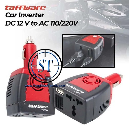 Car Charger Power Mobil Inverter DC 12V to AC 110/220V Port USB 5v 150W Colokan Daya Otomatis